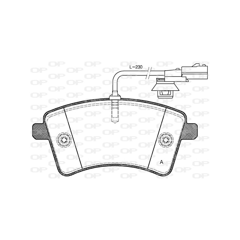 BRAKE PADS OPEN PARTS 1PCS 