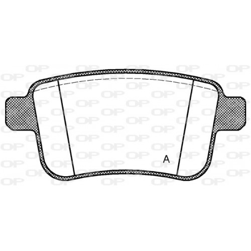 BRAKE PADS OPEN PARTS 1PCS 