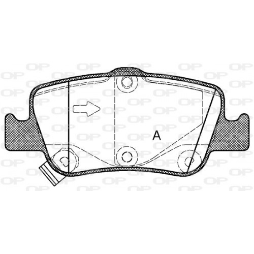 BRAKE PADS OPEN PARTS 1PCS 