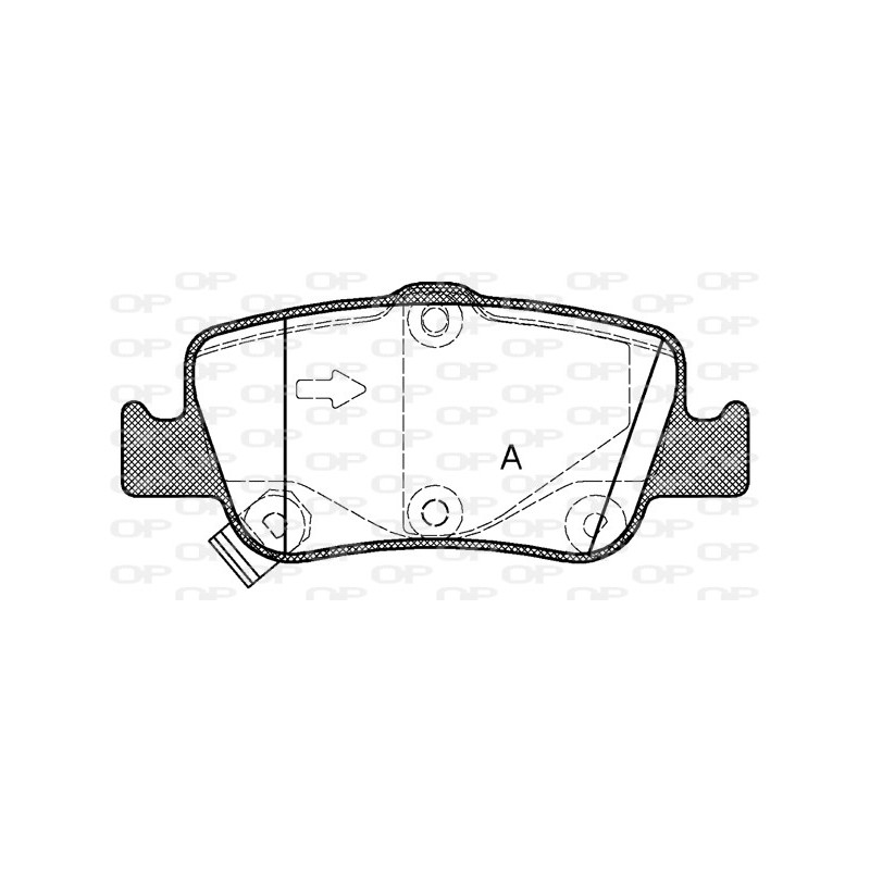 BRAKE PADS OPEN PARTS 1PCS 