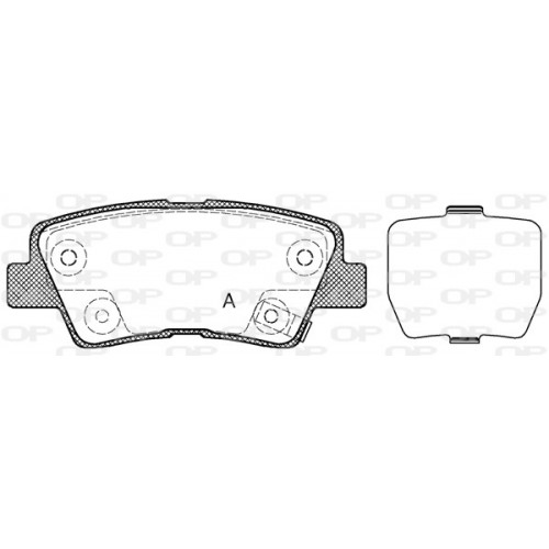 BRAKE PADS OPEN PARTS 1PCS 