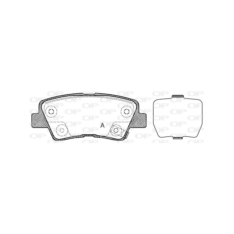 BRAKE PADS OPEN PARTS 1PCS 