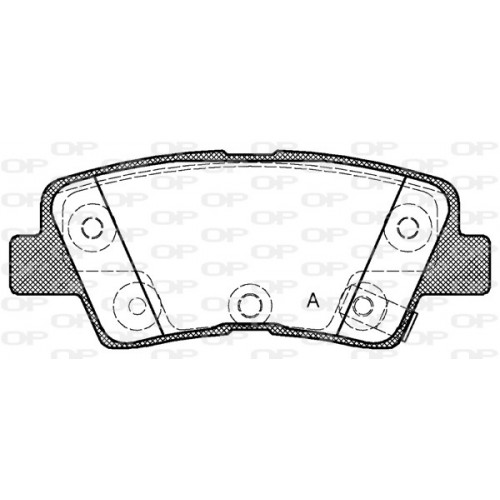 BRAKE PADS OPEN PARTS 1PCS 