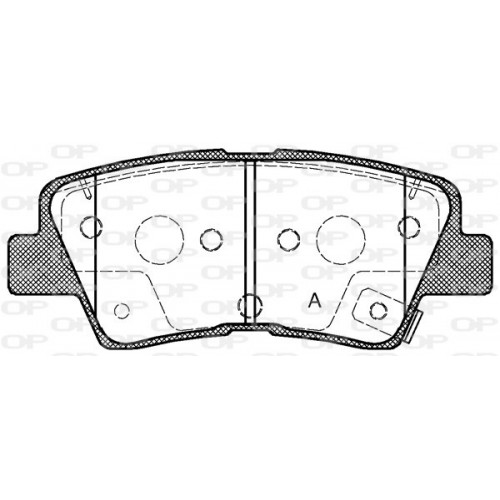 BRAKE PADS OPEN PARTS 1PCS 