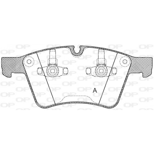 BRAKE PADS OPEN PARTS 1PCS *ESAURIM 