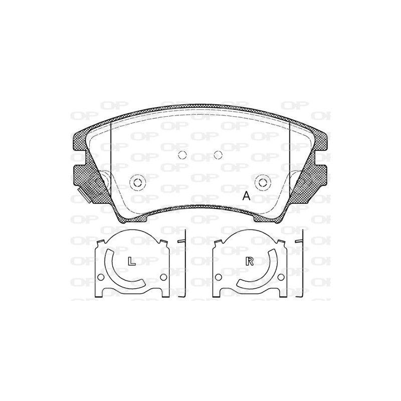 BRAKE PADS OPEN PARTS 1PCS 
