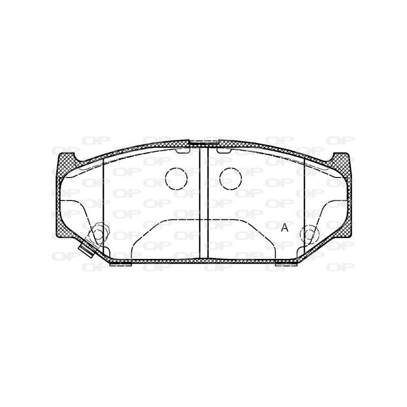 BRAKE PADS OPEN PARTS 1PCS 