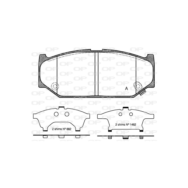 BRAKE PADS OPEN PARTS 1PCS 