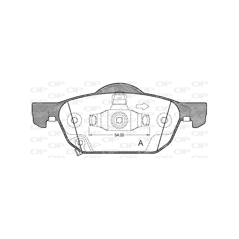 BRAKE PADS OPEN PARTS 1PCS 
