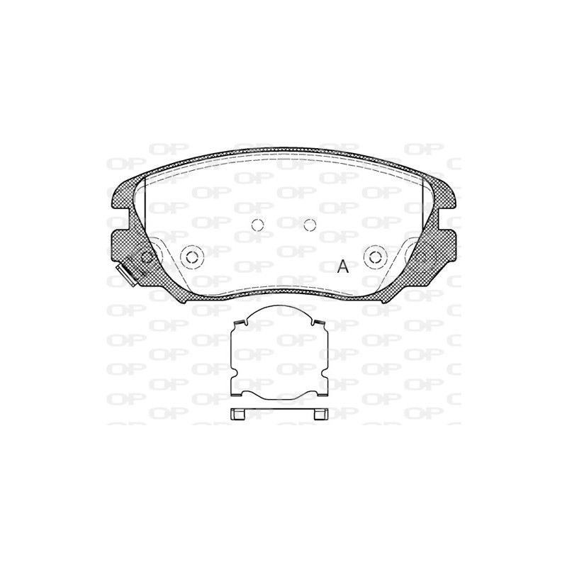BRAKE PADS OPEN PARTS 1PCS 