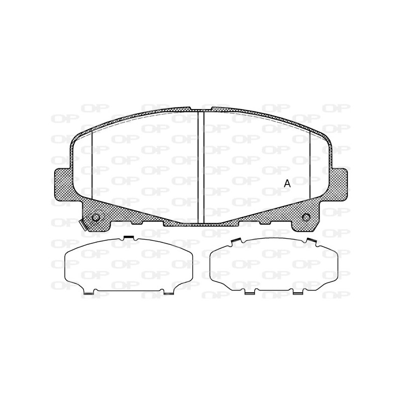 BRAKE PADS OPEN PARTS 1PCS 