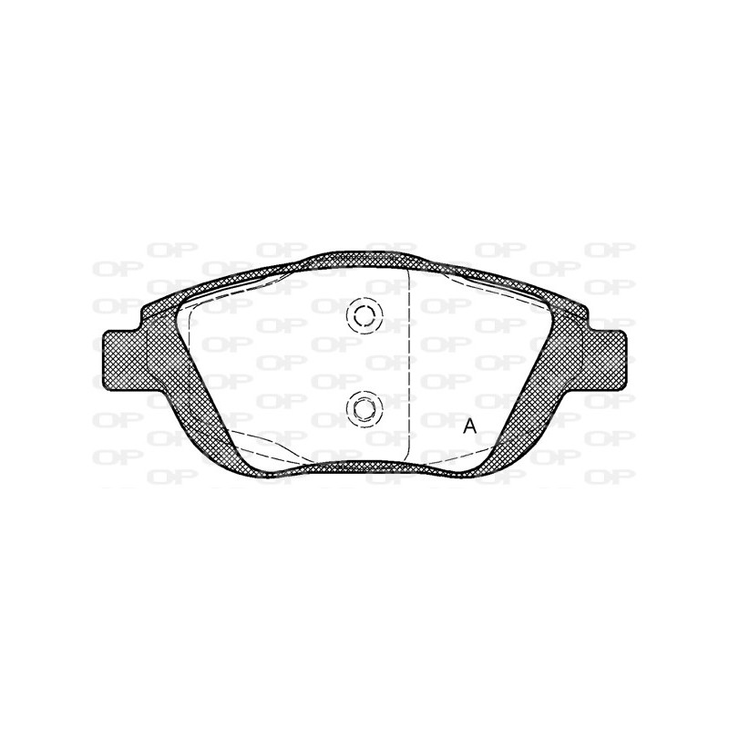 BRAKE PADS OPEN PARTS 1PCS 