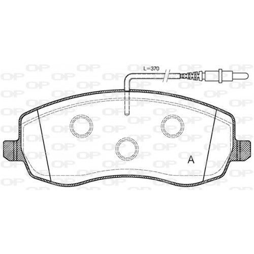 BRAKE PADS OPEN PARTS 1PCS 