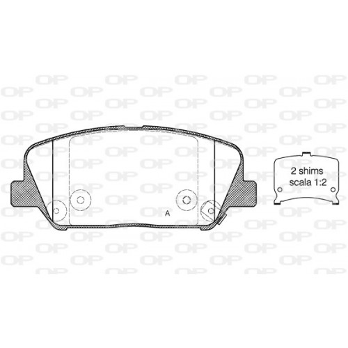 BRAKE PADS OPEN PARTS 1PCS 