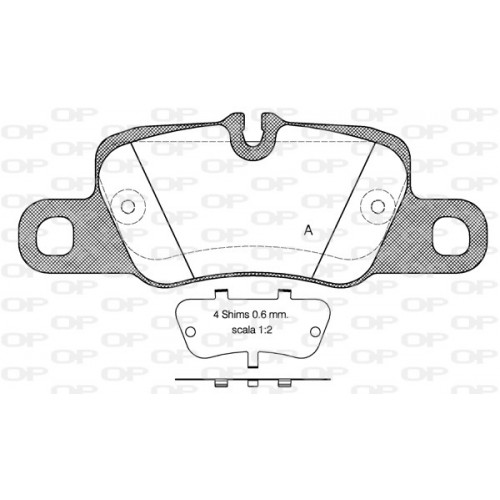 BRAKE PADS OPEN PARTS 1PCS 