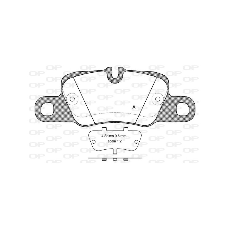 BRAKE PADS OPEN PARTS 1PCS 