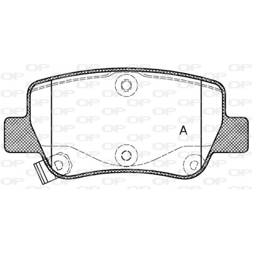 BRAKE PADS OPEN PARTS 1PCS 