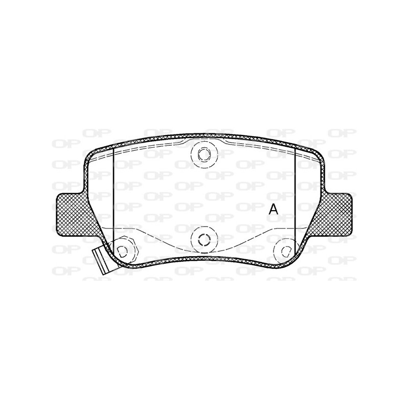 BRAKE PADS OPEN PARTS 1PCS 