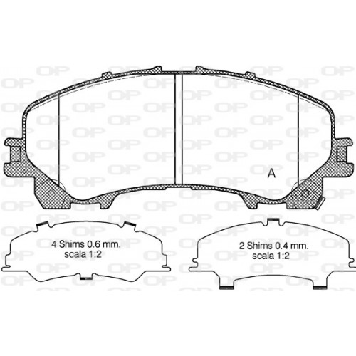 BRAKE PADS OPEN PARTS 1PCS 