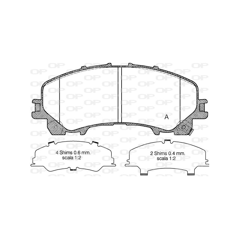 BRAKE PADS OPEN PARTS 1PCS 