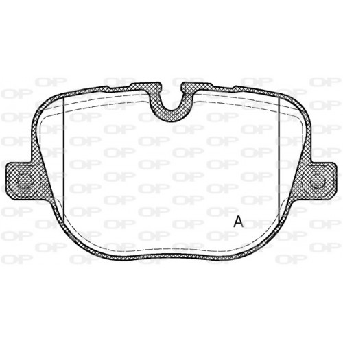 BRAKE PADS OPEN PARTS 1PCS 