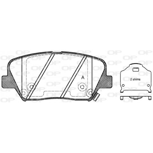 BRAKE PADS OPEN PARTS 1PCS 