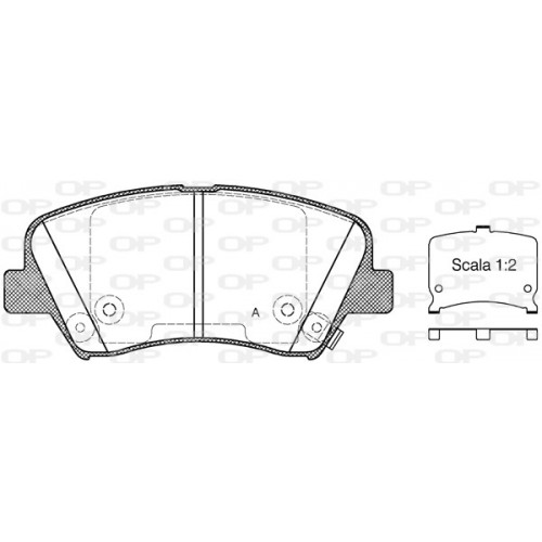 BRAKE PADS OPEN PARTS 1PCS 