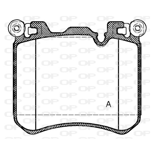 BRAKE PADS OPEN PARTS 1PCS 