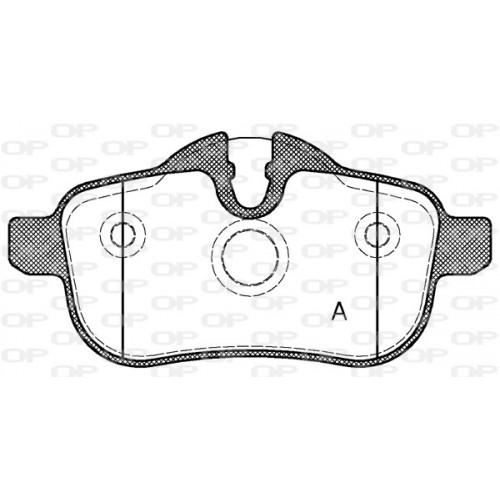 BRAKE PADS OPEN PARTS 1PCS 