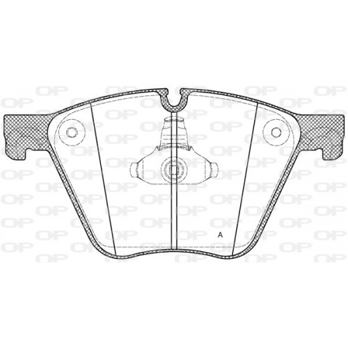 BRAKE PADS OPEN PARTS 1PCS 