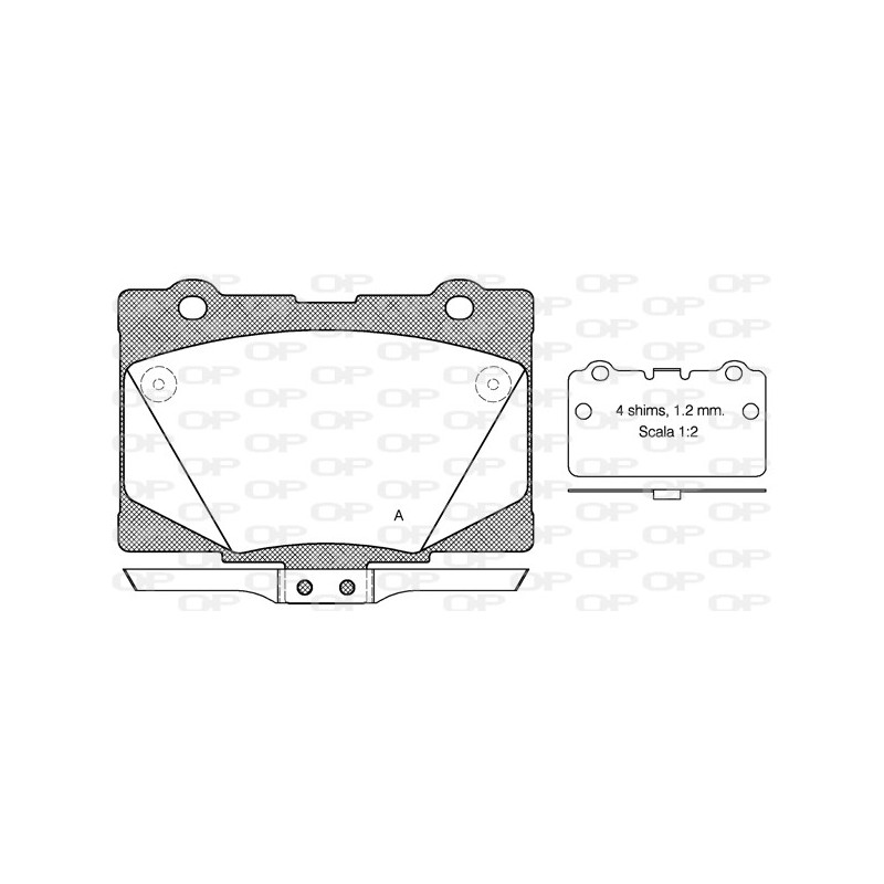 BRAKE PADS OPEN PARTS 1PCS 