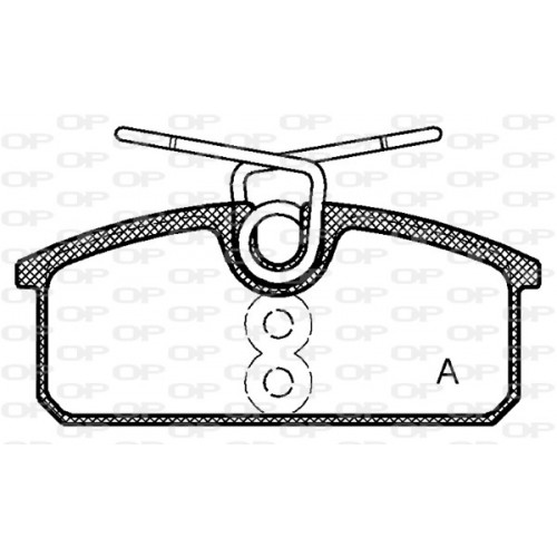 BRAKE PADS OPEN PARTS 1PCS 