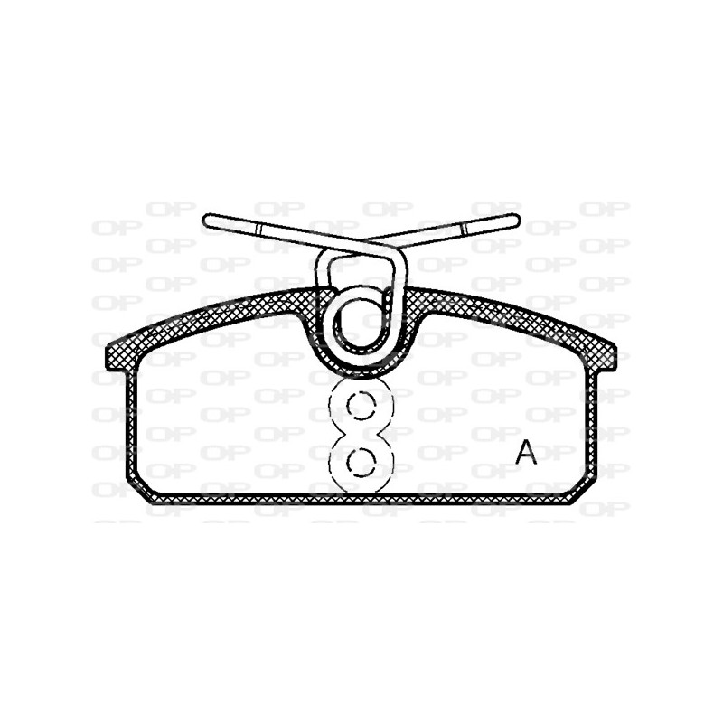 BRAKE PADS OPEN PARTS 1PCS 