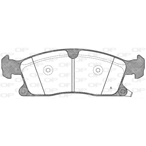 BRAKE PADS OPEN PARTS 1PCS 