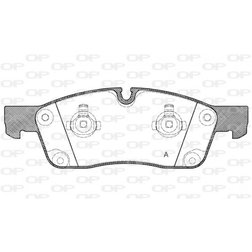 BRAKE PADS OPEN PARTS 1PCS 