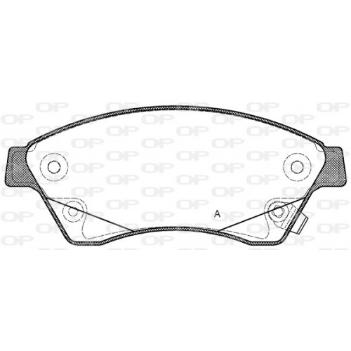 BRAKE PADS OPEN PARTS 1PCS 