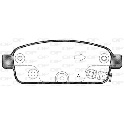 BRAKE PADS OPEN PARTS 1PCS 