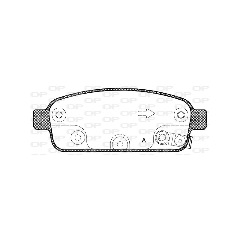 BRAKE PADS OPEN PARTS 1PCS 