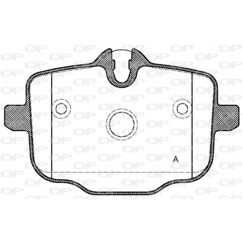 BRAKE PADS OPEN PARTS 1PCS 