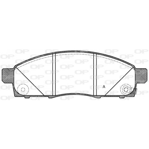BRAKE PADS OPEN PARTS 1PCS 