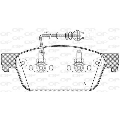 BRAKE PADS OPEN PARTS 1PCS 