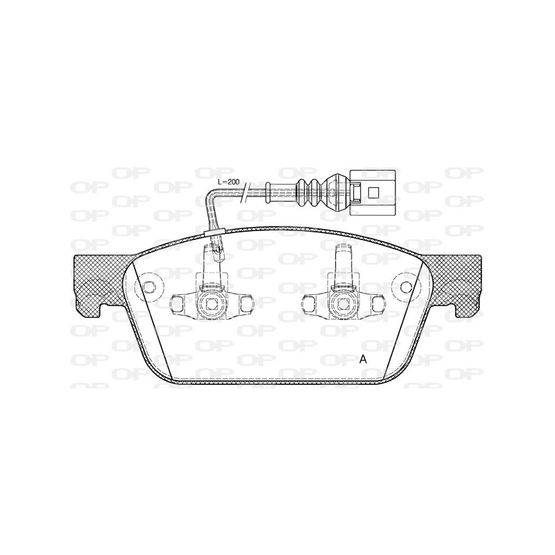 BRAKE PADS OPEN PARTS 1PCS 