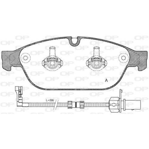 BRAKE PADS OPEN PARTS 1PCS 