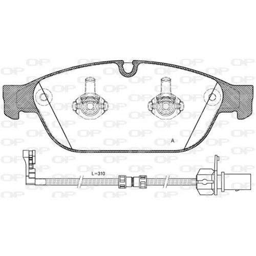 BRAKE PADS OPEN PARTS 1PCS 