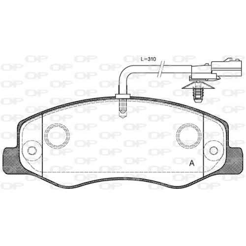 BRAKE PADS OPEN PARTS 1PCS 