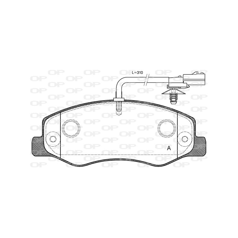 BRAKE PADS OPEN PARTS 1PCS 