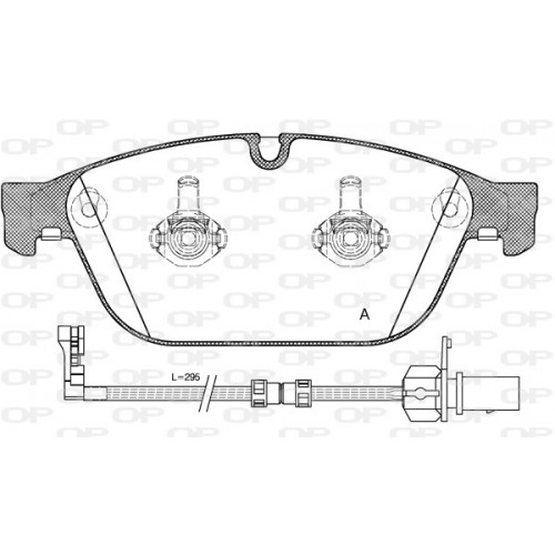 BRAKE PADS OPEN PARTS 1PCS 