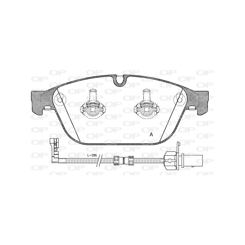BRAKE PADS OPEN PARTS 1PCS 