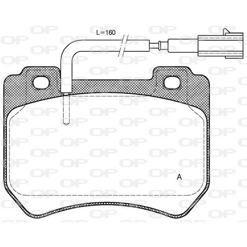 BRAKE PADS OPEN PARTS 1PCS 