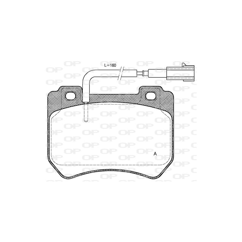 BRAKE PADS OPEN PARTS 1PCS 